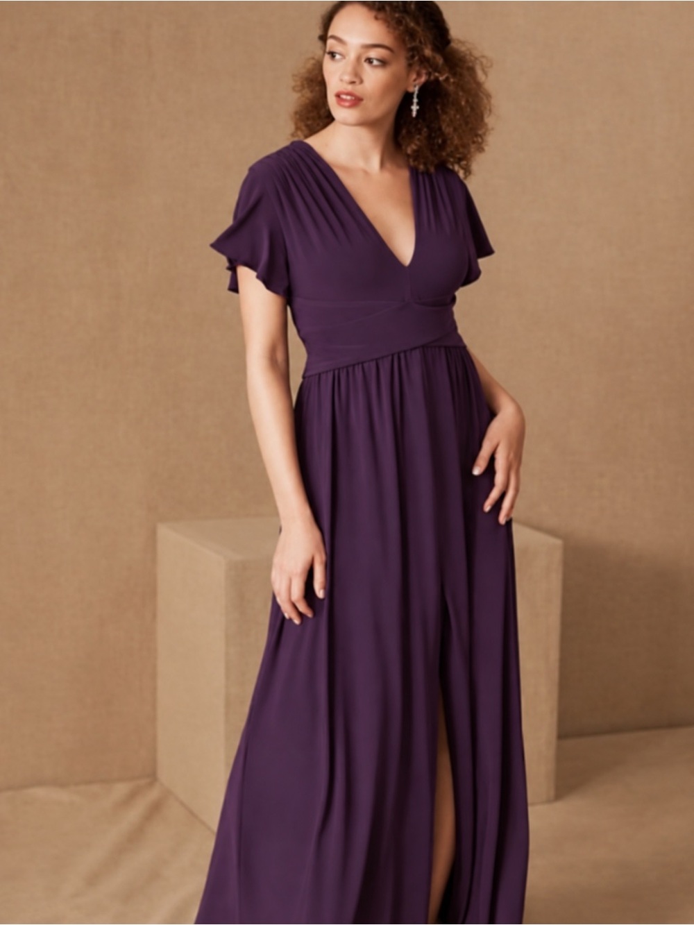 BHLDN Mendoza Dress- Plum